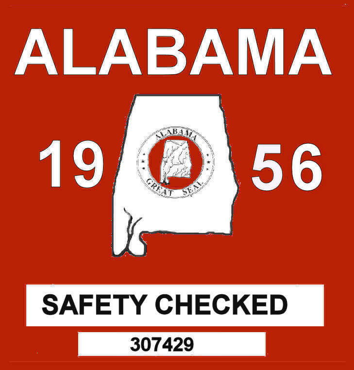 (image for) 1956 Alabama Safety Checked